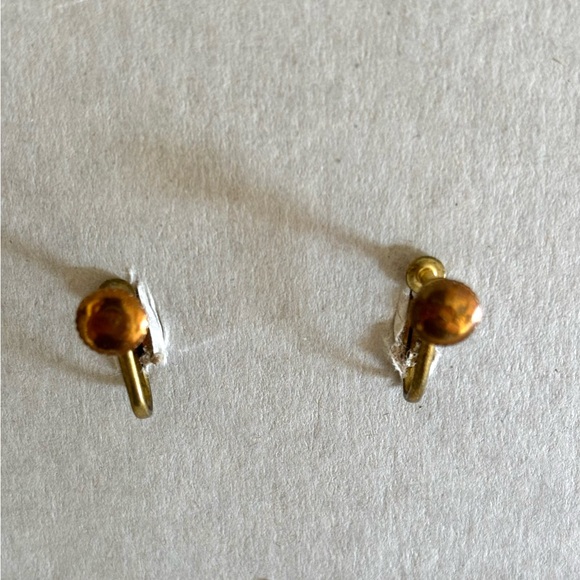 Limoges Porcelain Portrait Earrings Lady In Blue Scalloped Gold Edge Screw Back - Picture 4 of 7